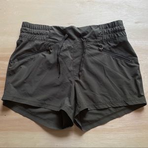 Champion-Womens Jogging Shorts, Medium, Army Green